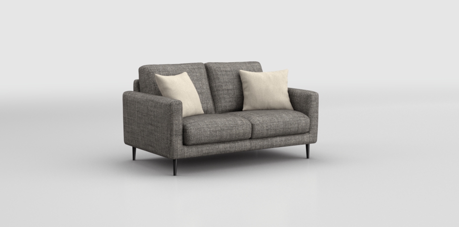 Sottorio - 2 seater leg col. charcoal grey